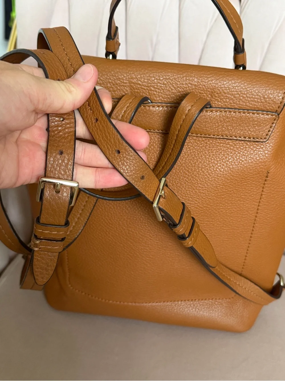 Kate Spade ♠️ Hayes Street Brown Leather Medium Backpack